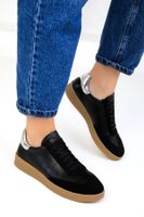 Soho Women's Black-Silver Sneakers 19074