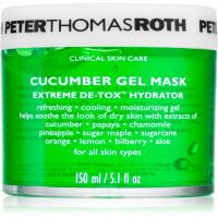 Peter Thomas Roth Cucumber De-Tox Gel Mask vlažilna gel maska za obraz in predel okoli oči 150 ml