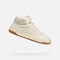 Cream men's sneakers Geox Sedral Court - Men's
