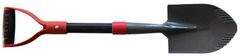 Lopata Strend Pro Premium ErgoBULL, s násadou D, fiberglass, drenážna, 700 mm