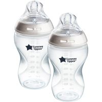 Tommee Tippee Natural Start Anti-Colic samosterilizacijska steklenička za dojenčke Medium Flow 3 m+ 2x340 ml