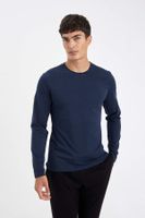 DEFACTO Slim Fit Crew Neck Long Sleeve Pajama Top