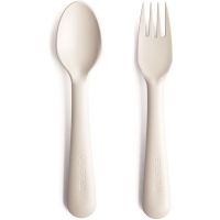 Mushie Fork and Spoon Set столові прибори Ivory 2 кс