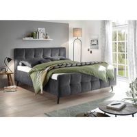 MID.YOU ČALÚNENÁ POSTEĽ, 180/200 cm, antracitová