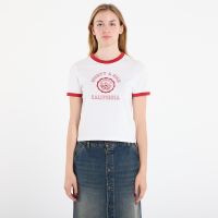 T-shirt Sporty & Rich California Emblem Ringer Tee White/ Ruby M