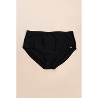 Plus Size Badeanzug-Slip, Schwarz