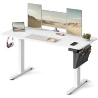 Boxxx PC STÔL, biela, 140/60/72-120 cm