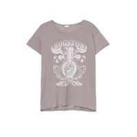 Cropp - Kratek top s potiskom - antracitna