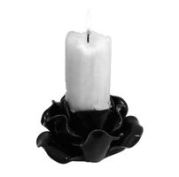 Svijećnjak (Ukras) ALCHEMY GOTHIC - Velika crna ruža