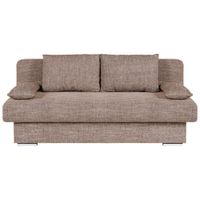P & B ROZKLADACIA POHOVKA, textil, kompozitné drevo, cappuccino