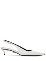 40mm Leather Slingback Pumps