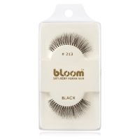 Bloom Natural künstliche Wimpern aus Naturhaar No. 213 (Black) 1 cm