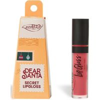 puroBIO Cosmetics Dear Santa SECRET dolgoobstojni sijaj za ustnice v darilnem pakiranju odtenek 044 4.4 ml