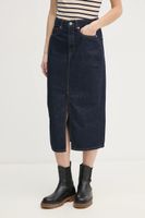 Pepe Jeans Rifľová sukňa Pepe Jeans MIDI SKIRT HW