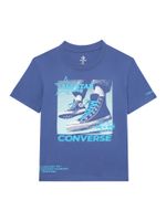 CONVERSE Majica 'CNVB PHOTO REAL SNKR'  safirno plava / azur / pastelno plava / bijela