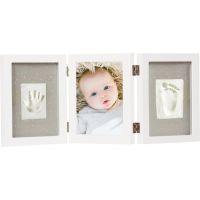 Happy Hands Triple Frame set za odtis dojenčkovih dlani in stopal 3 x 17×22 cm