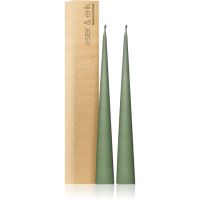 ester & erik cone candles green soil (no. 70) lumanare 2x37 cm