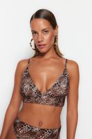 Trendyol Animal Print háromszög bikini felső