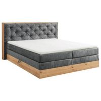 Esposa BOXSPRINGOVÁ POSTEĽ, 180/200 cm, textil, kompozitné drevo, antracitová, prírodná farba