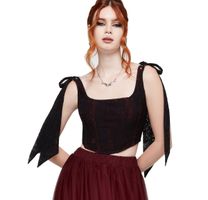 Damenkorsett (Top) KILLSTAR - Witchwood - RED XXL