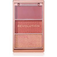 Makeup Revolution Blush Icon Palette paleta rdečil odtenek Aura Points Rose 9.8 g