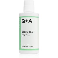 Q+A Green Tea Reinigendes Gesichtshauttonikum mit grünem Tee 100 ml