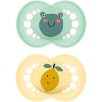 MAM Original 6+ months пустушка Mint/ Yellow 2 кс