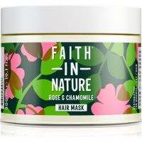 Faith In Nature Rose & Chamomile regeneračná maska  pre poškodené vlasy 300 ml