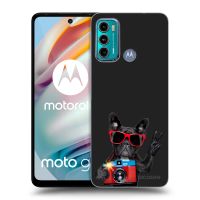 Silikónový čierny obal pre Motorola Moto G60 - Francúzsky Buldoček