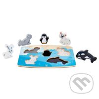 Hmatové puzzle Zvieratká zo severného pólu - puzzle z kategorie Naučné puzzle