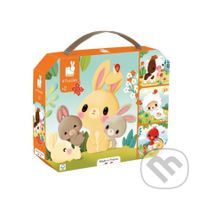 Farma zvieratká (Puzzle v kufríku 4v1) - puzzle z kategorie Maxi dílky