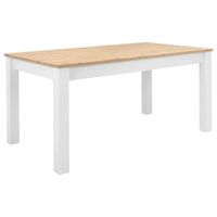 P & B JEDÁLENSKÝ STÔL, biela, farba duba, 160/90/75 cm
