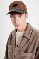 DEFACTO Men's Suede Baseball Basketball Cap