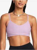 Světle fialová dámská sportovní podprsenka Under Armour Meridian Rib Bralette