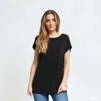 T-shirt Urban Classics Ladies Modal Extended Shoulder Tee Black XS