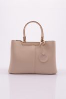 DGN E56 Women's Metal Handled Classic Bag Cream