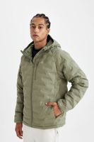 DEFACTO Fit Water Repellent Hooded Jacket Zipper Windproof