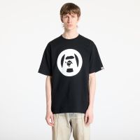 T-shirt A BATHING APE Stencil Circle Ape Face Tee UNISEX Black XXL