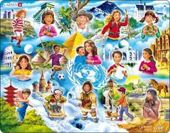 Deti celého sveta (NM8) (Children Around the World) - puzzle z kategorie Naučné puzzle