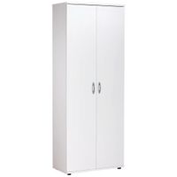 Carryhome SKRINKA NA TOPÁNKY, biela, 70/176/35 cm