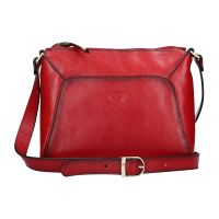Katana Selma bőr crossbody táska - piros