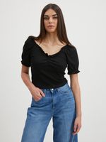 Pieces Tegan Crop top Schwarz