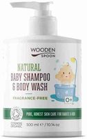 Wooden Spoon Detský sprchový gél/šampón na vlasy 2v1 bez parfumácie 300 ml