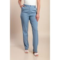 Elegante Lange Hose In Übergröße, Hellblau