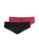 LASCANA Tanga gaćice  crvena / crna