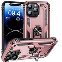 RING Etui z držalom za Apple iPhone 15 Pro roza