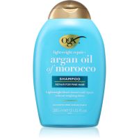 OGX Argan Oil Of Morocco Lightweight Shampoo Shampoo spendet Feuchtigkeit und Glanz 385 ml
