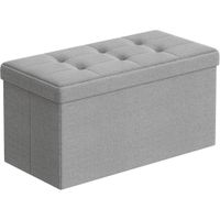 ÚLOŽNÝ BOX NA SEDENIE, textil, kompozitné drevo, 76/38/38 cm