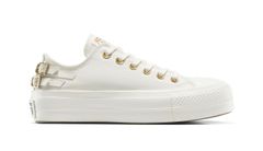 Converse Chuck Taylor All Star Lift Platform Buckle Ženy - Tenisky Converse - Bílá - A11866C-6 - Size: 6