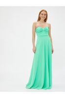 Koton Strapless Chiffon Evening Dress